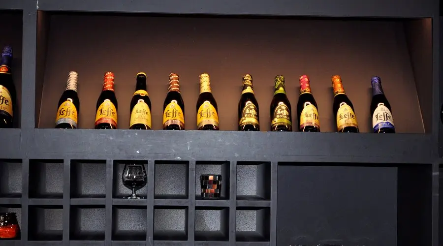 Collection de bières Leffe à la Maison Leffe de Dinant